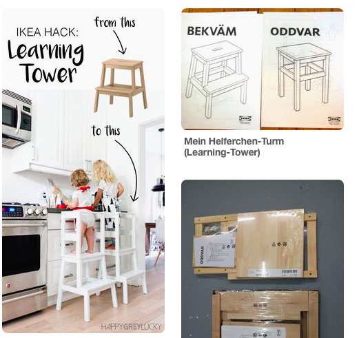 IKEA hack learning tower